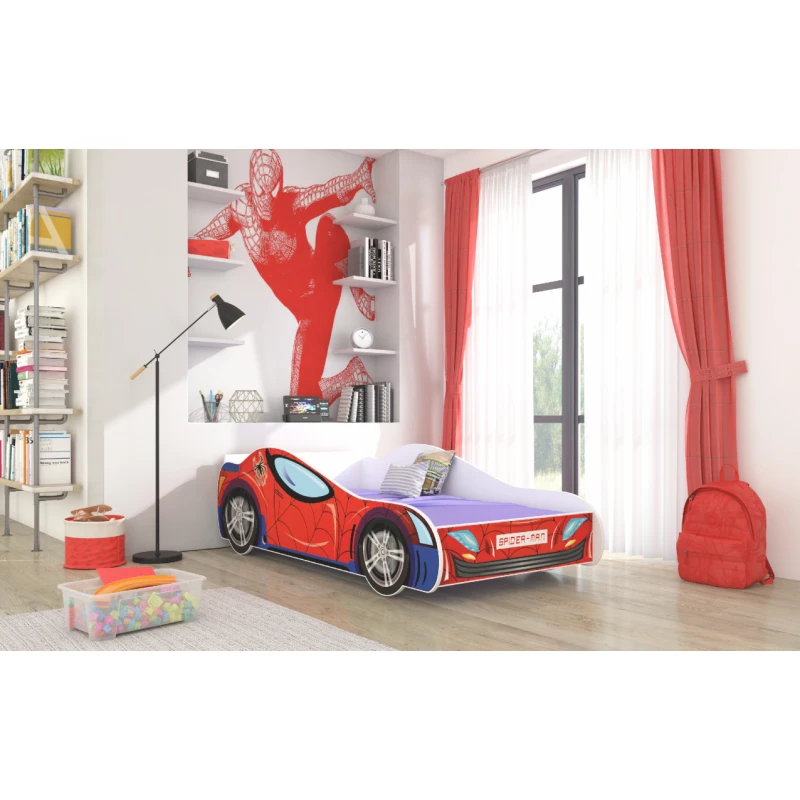 ArtAdrk Detská auto posteľ SPIDER Prevedenie: 70 x 140 cm