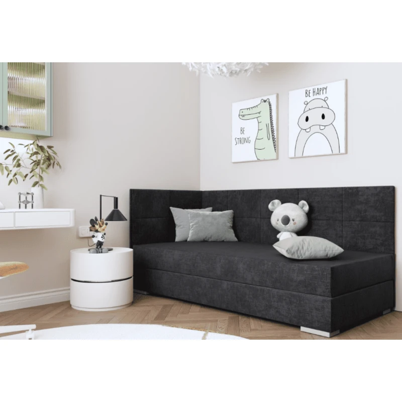 ArtBed Detská posteľ TOMAR III | grafit 90 x 200 cm