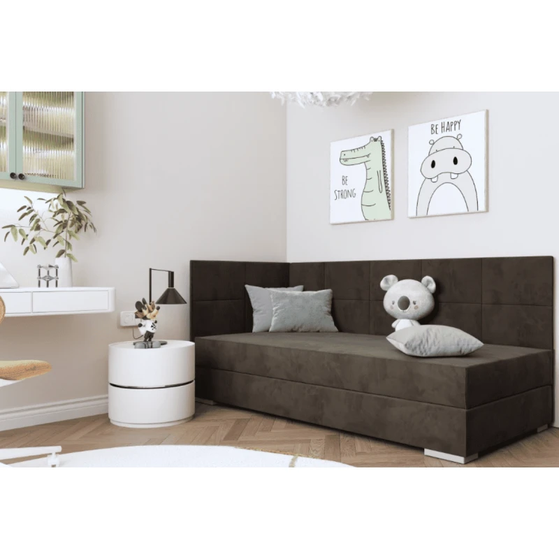 ArtBed Detská posteľ TOMAR III | hnedá 90 x 200 cm