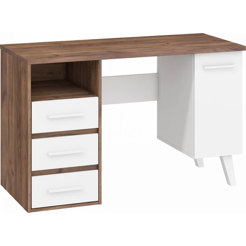 ArtCross PC stôl NORDIS-01 | 1D3S Farba: craft tobaco/biely