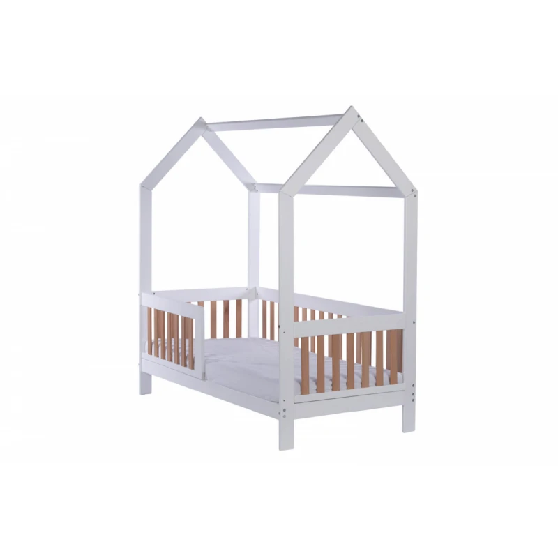 Elvisia Detská posteľ CASA BAMBINI | biela buk 80 x 160 cm
