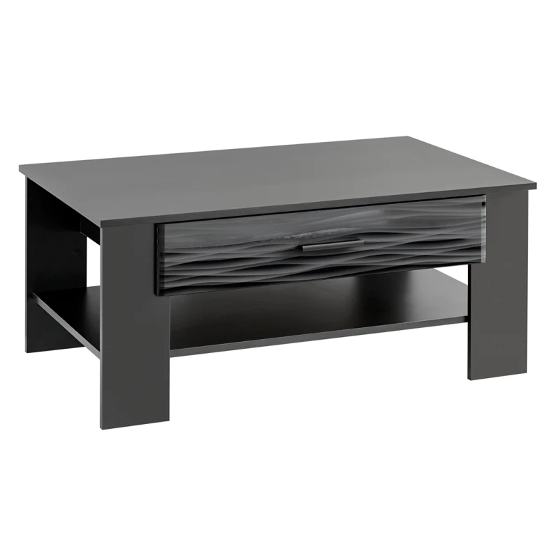 FURNIVAL Blade 4 konferenčný stolík čierna / sahara lesk