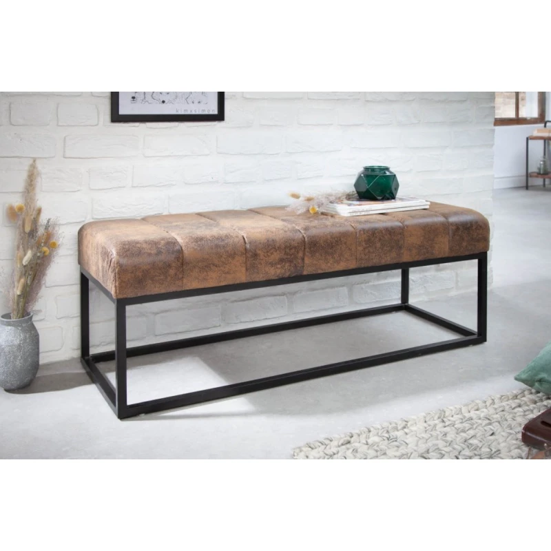 Lavica PELOPS Dekorhome Hnedá