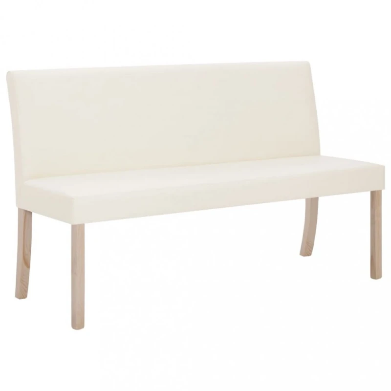 Lavica umelá koža Dekorhome Krémová