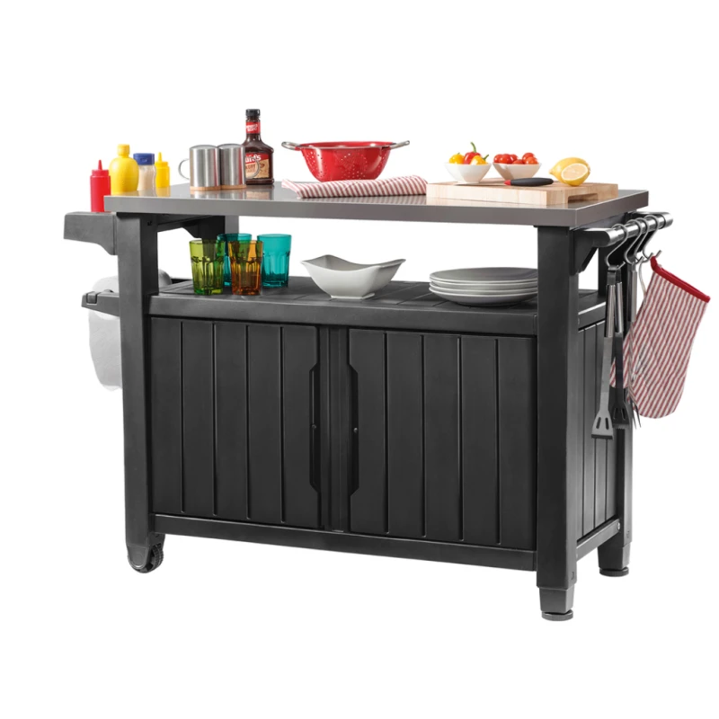 Záhradný stôl / skriňa UNITY XL 207L Keter Grafit