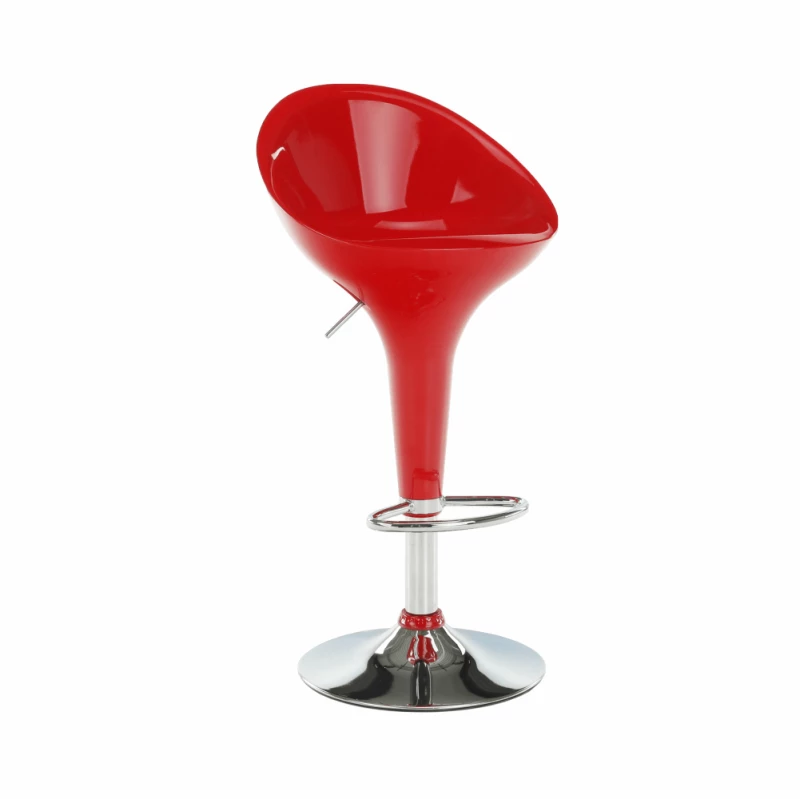 Barová stolička  ALBA NOVA,  červená/chróm