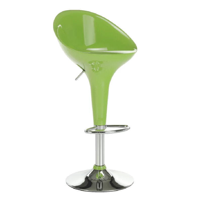 Barová stolička  ALBA NOVA,  zelená/chróm