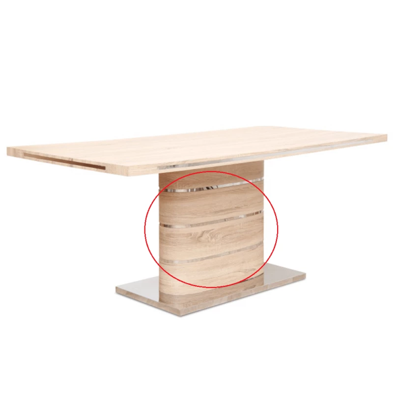 Jedálenský stôl AMAR, MDF, dub sonoma, 180x90 cm