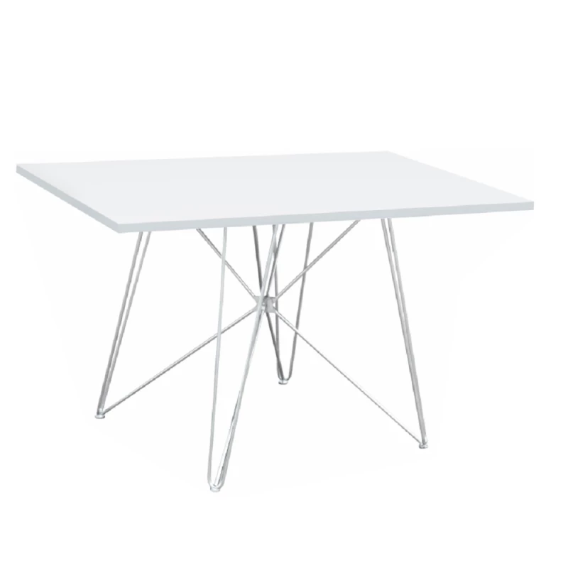Jedálenský stôl ARTEM, MDF/biela/HG lesk, 120x80 cm