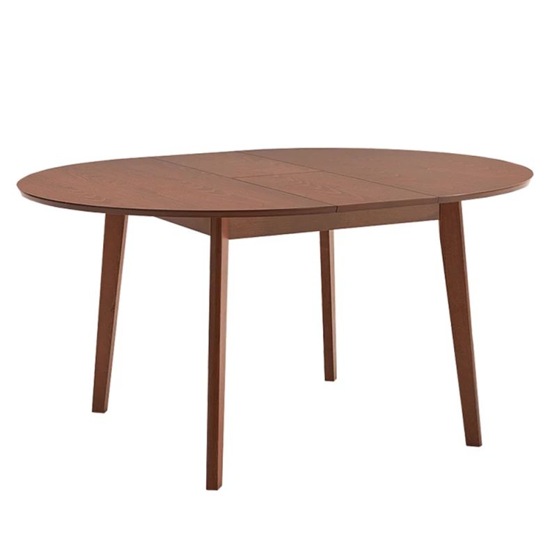 Jedálenský stôl ALTON, rozkladací, buk merlot, priemer 120 cm