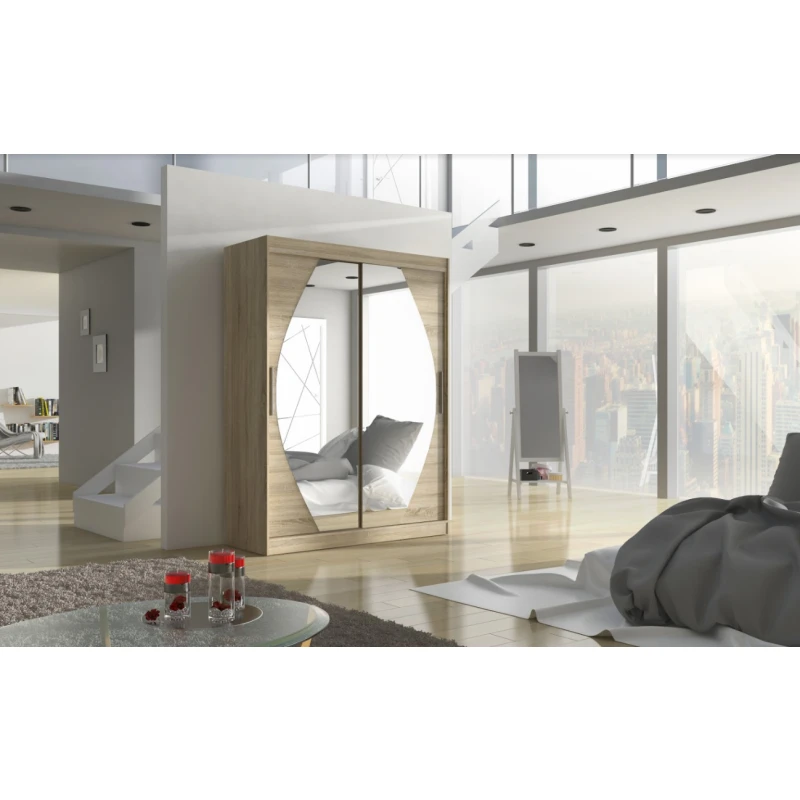 ArtAdrk Šatníková skriňa ALEN | 150 cm Farba: Sonoma