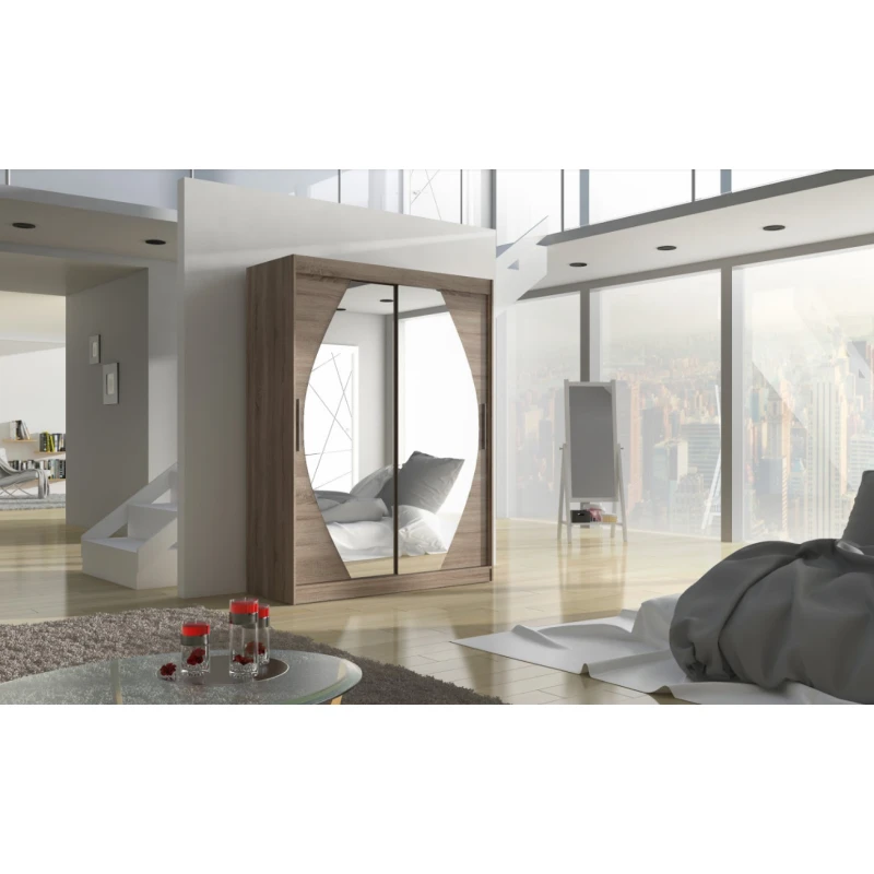 ArtAdrk Šatníková skriňa ALEN | 150 cm Farba: Trufla