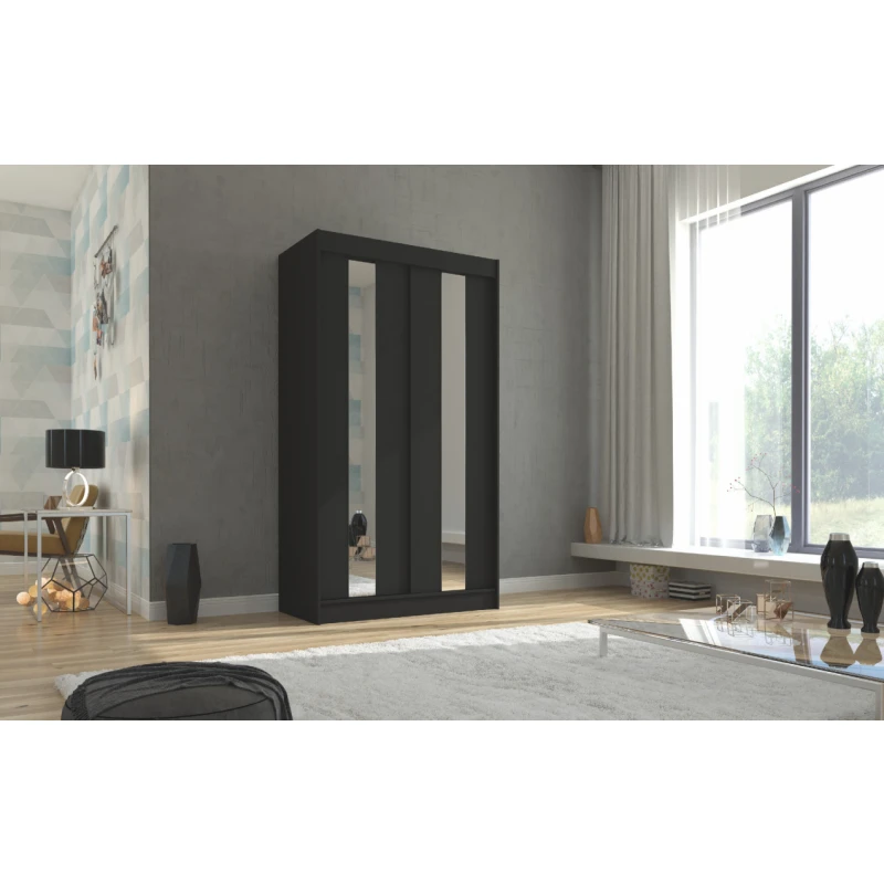 ArtAdrk Šatníková skriňa BALTON | 120 cm Farba: Čierna