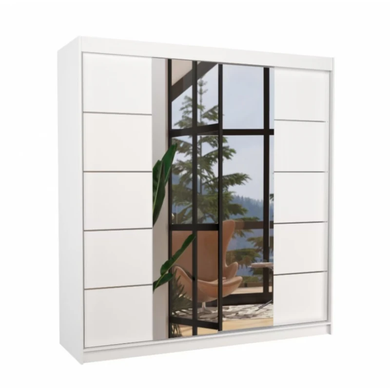 ArtAdrk Šatníková skriňa DALMATIA | biela 200 cm