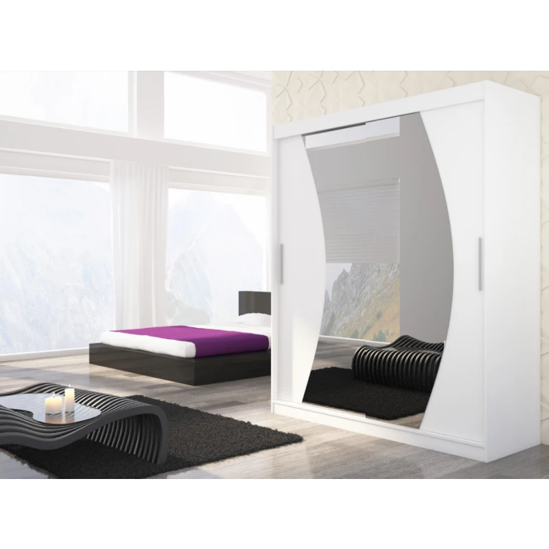 ArtAdrk Šatníková skriňa DOLORES | 180 cm Farba: Biela