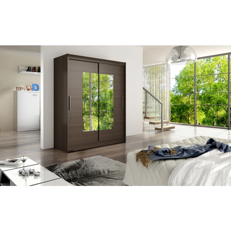 ArtAdrk Šatníková skriňa DORRIGO | 150 cm Skriňa: Dor02 / čokoládová