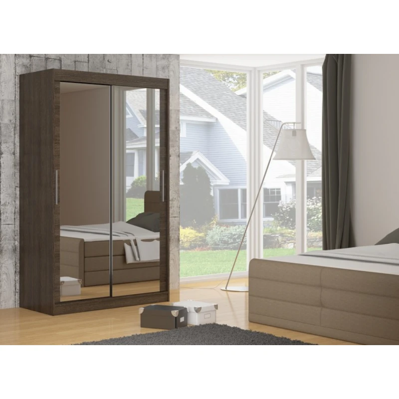 ArtAdrk Šatníková skriňa ETTORE | 180 cm Farba: Čokoládová