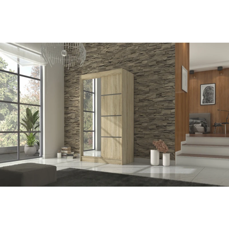 ArtAdrk Šatníková skriňa GILTON | 120 cm Farba: dub sonoma