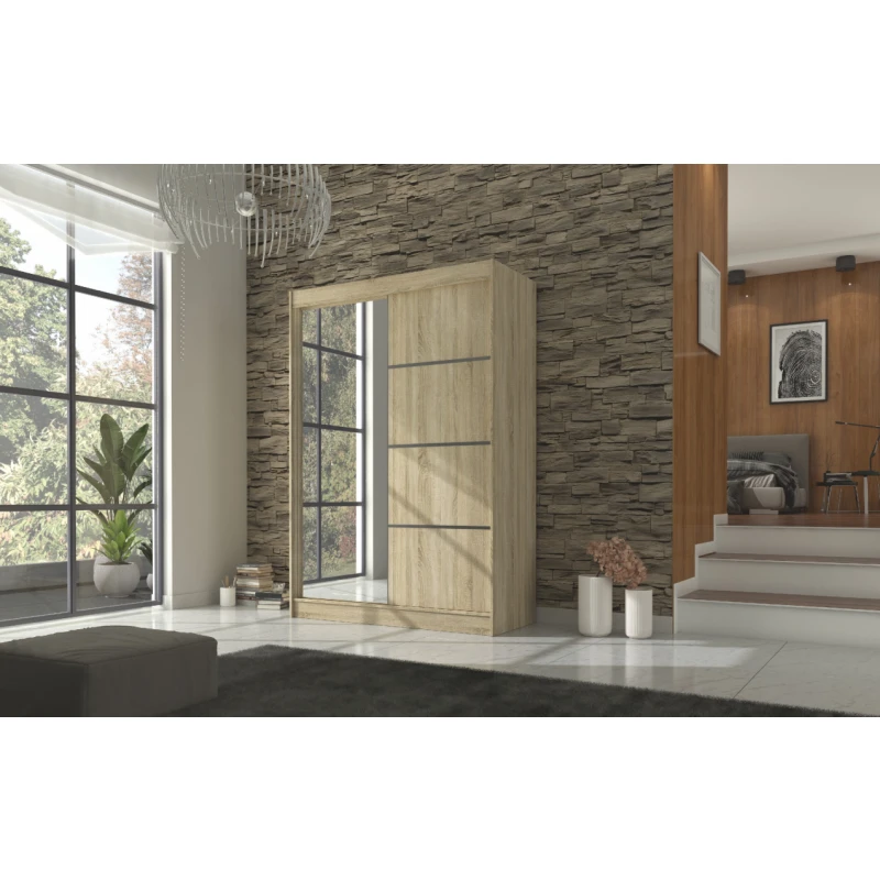 ArtAdrk Šatníková skriňa GILTON | 150 cm Farba: dub sonoma