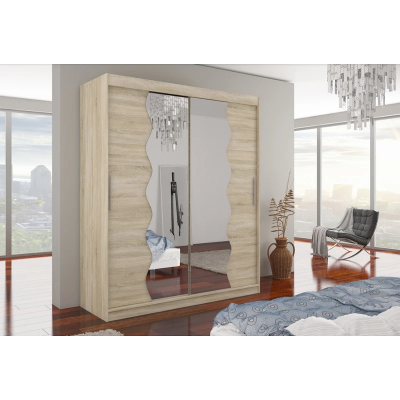 ArtAdrk Šatníková skriňa KANSAS | 180 cm Farba: Sonoma