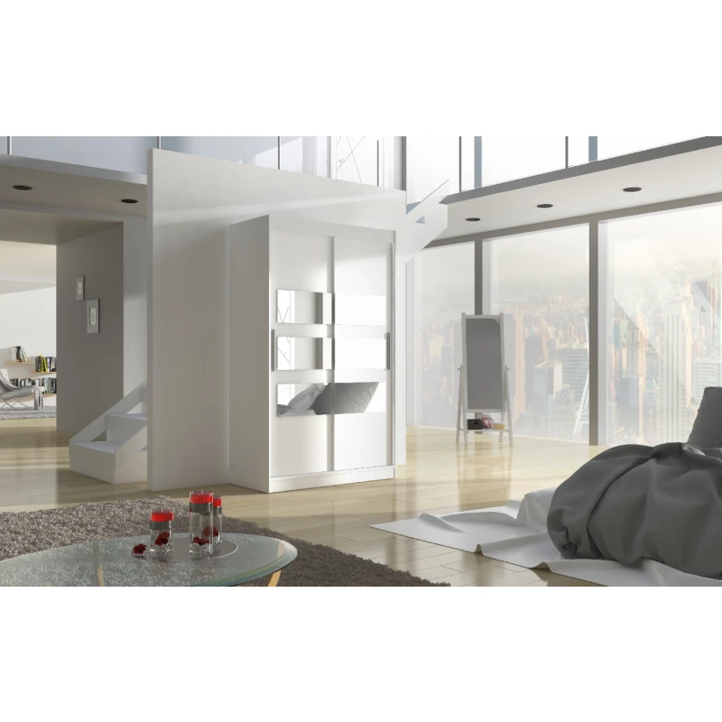 ArtAdrk Šatníková skriňa KOLORADO | 120 cm Farba: Biela