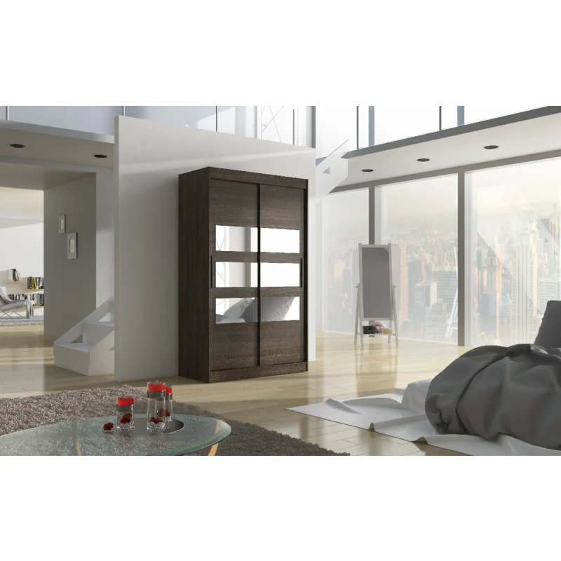 ArtAdrk Šatníková skriňa KOLORADO | 120 cm Farba: Čokoládová