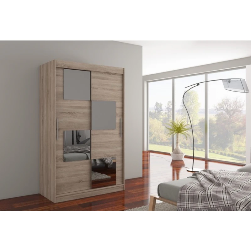 ArtAdrk Šatníková skriňa LUGANO | 120 cm Farba: Trufla