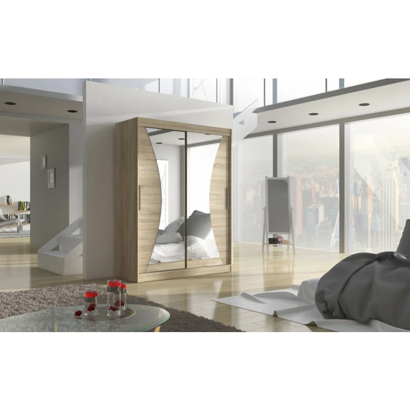 ArtAdrk Šatníková skriňa MAX | 150 cm Farba: Sonoma