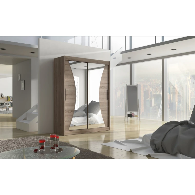 ArtAdrk Šatníková skriňa MAX | 150 cm Farba: Trufla