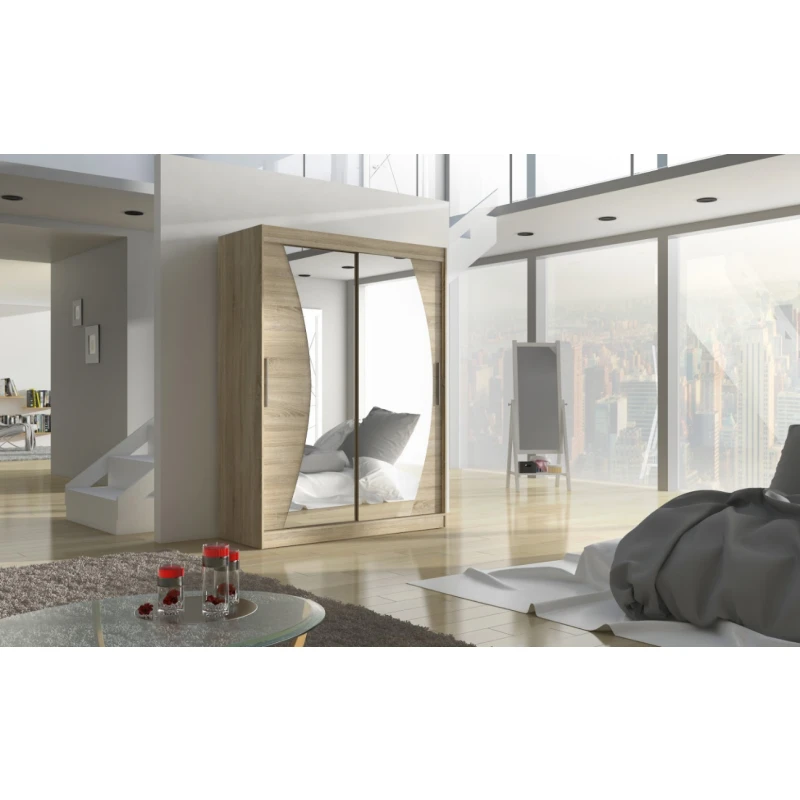 ArtAdrk Šatníková skriňa MODESTO | 150 cm Farba: Sonoma