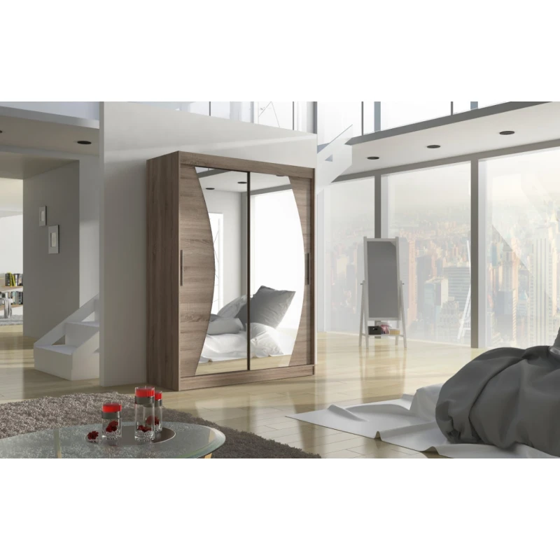 ArtAdrk Šatníková skriňa MODESTO | 150 cm Farba: Trufla