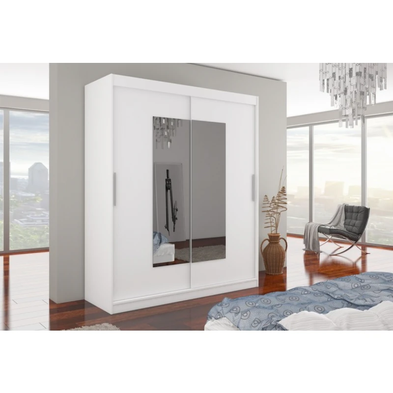 ArtAdrk Šatníková skriňa ROSETTE | 180 cm Farba: Biela