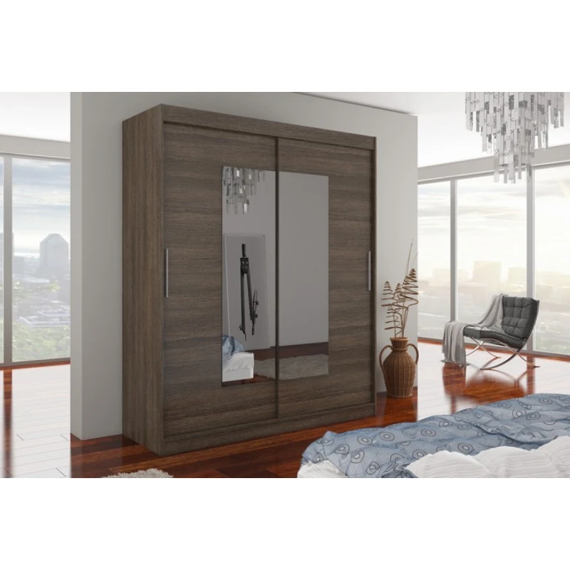 ArtAdrk Šatníková skriňa ROSETTE | 180 cm Farba: Čokoládová