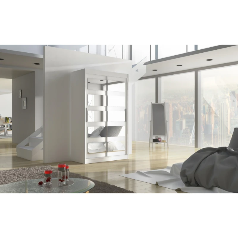 ArtAdrk Šatníková skriňa SALEM | 120 cm Farba: Biela