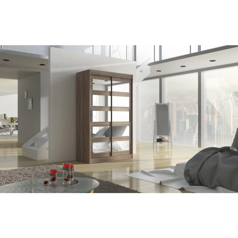 ArtAdrk Šatníková skriňa SALEM | 120 cm Farba: Trufla