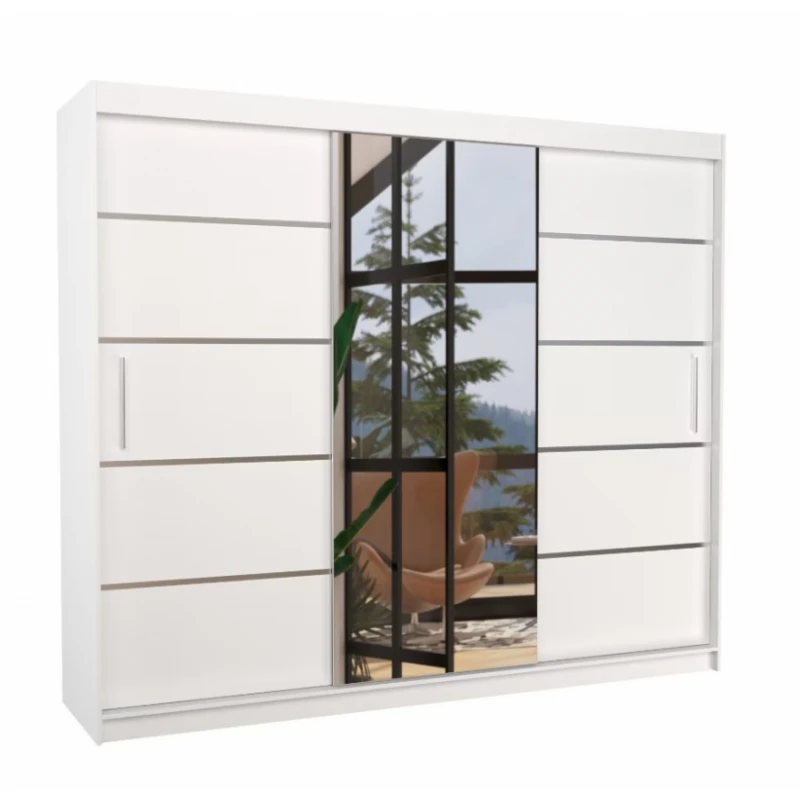 ArtAdrk Šatníková skriňa SALTO | biela 250 cm