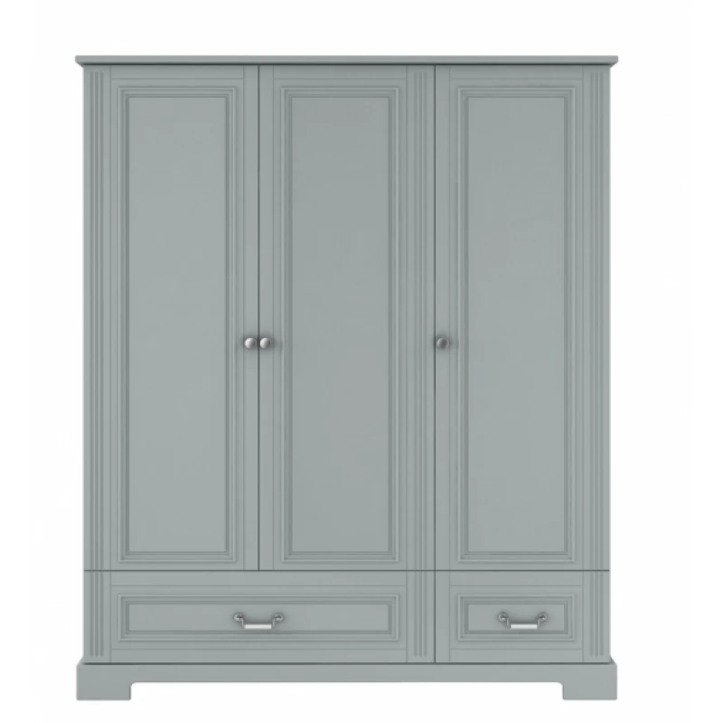 ArtBel Šatníková skriňa INES 3-dverová | sivá