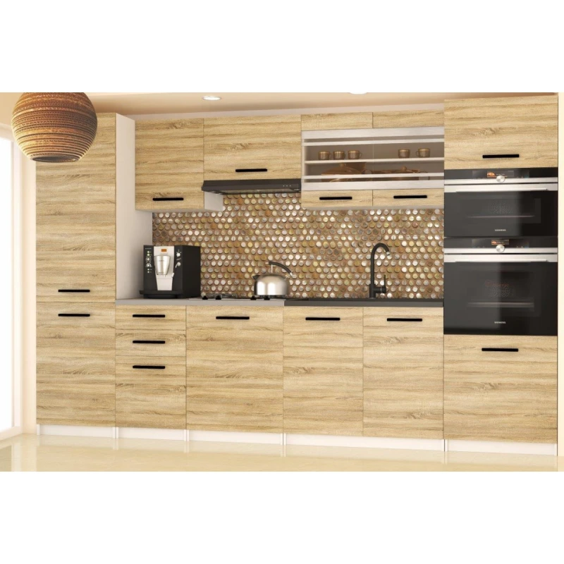 ArtBelin Kuchynská linka SYNTKA | dub sonoma 300 cm