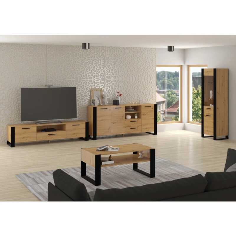 ArtBm Obývacia stena NUKA |dub artisan