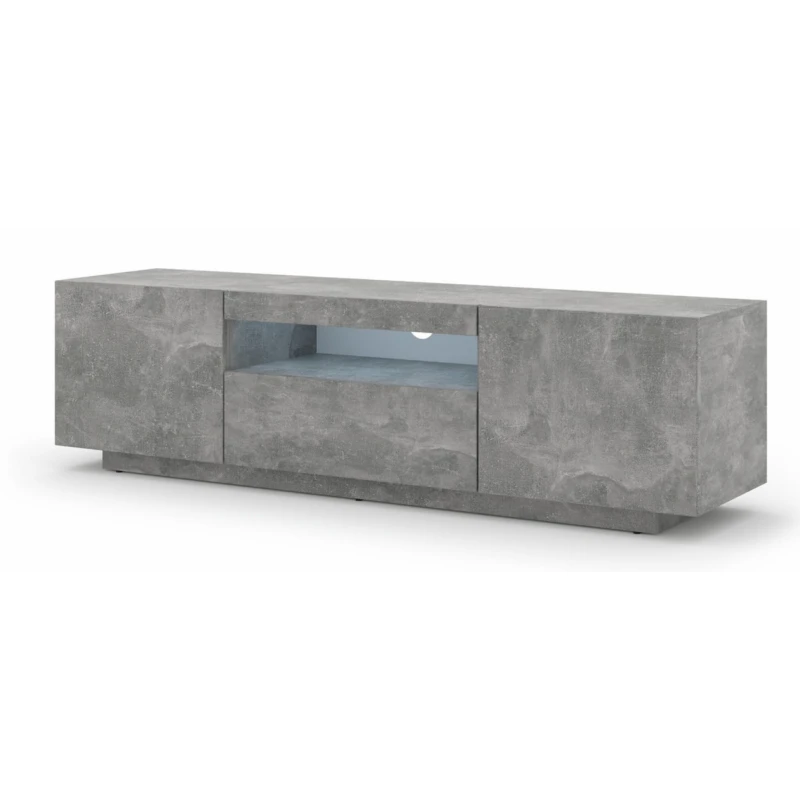 ARTBm TV stolík AURA 150 | betón Variant: s LED osvetlením