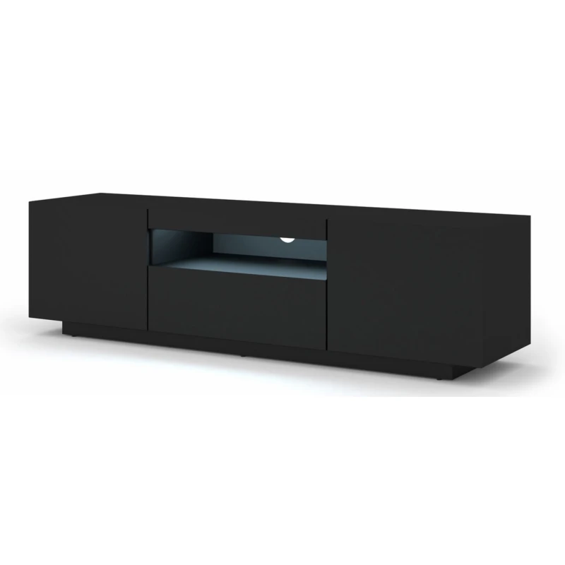 ARTBm TV stolík AURA 150 | čierny mat Variant: s LED osvetlením