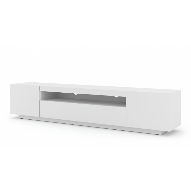 ARTBm TV stolík AURA 200 | biely mat Variant: bez LED osvetlenia