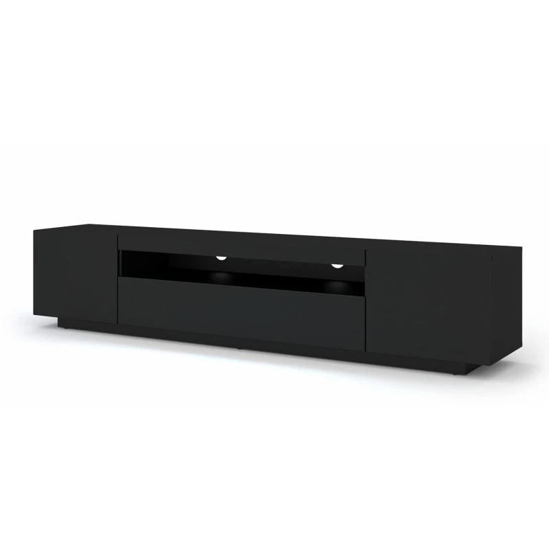 ARTBm TV stolík AURA 200 | čierny mat Variant: bez LED osvetlenia