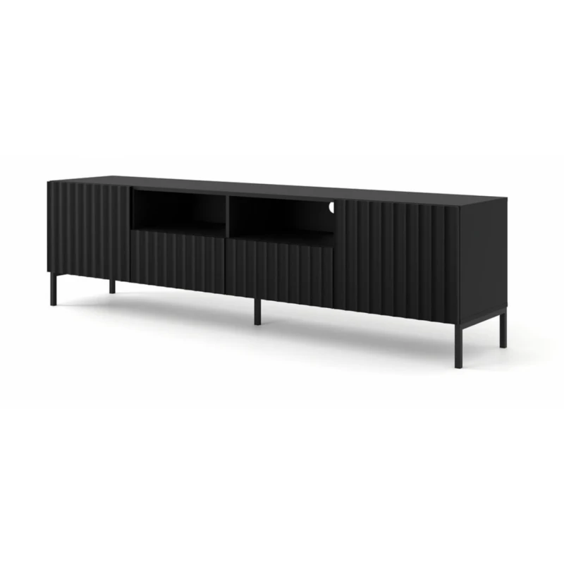 ARTBm Tv stolík WAVE 200 | 2D2S Prevedenie: Čierny mat / čierne nohy