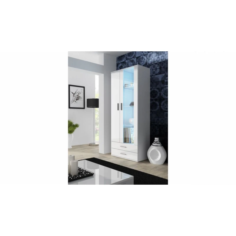 ArtCam Stojaca vitrína SOHO S6 Farba: Biela/biely lesk