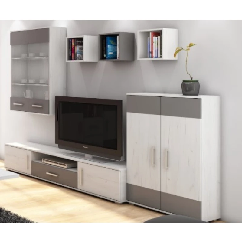 ArtCross Obývacia stena SOLAR Farba: craft biely / grafit