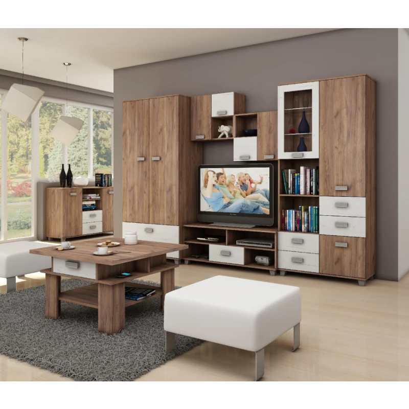 ArtCross Obývacia stena SOLO I Farba: Craft tobaco / craft biely