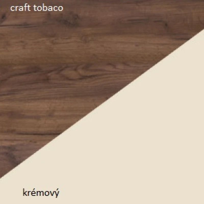 ArtCross TV stolík MAMBA | MAM 04 Farba: craft tobaco / krémový