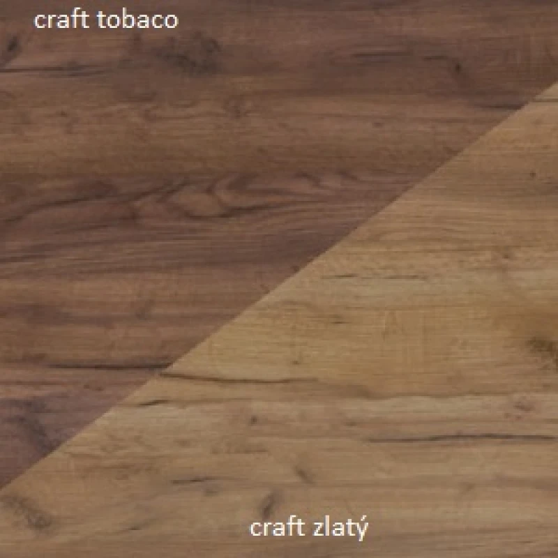 ArtCross TV STOLÍK REX Farba: Craft tobaco / craft zlatý