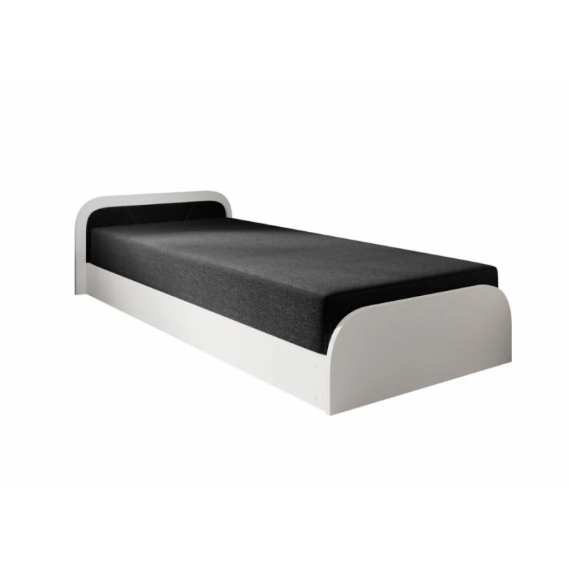 ArtElta Jednolôžková posteľ PARYS biela | 80 x 190 cm Farba: Ľavá / Sawana 14